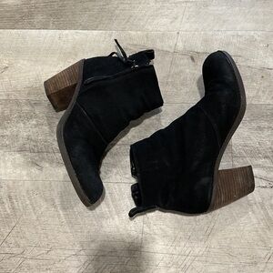 Dolce Vita • black suede joust heeled bootie